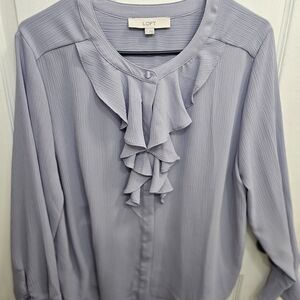 LOFT Women's Ruffled Blouse - he